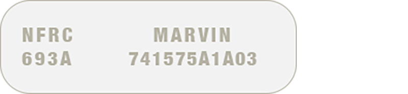 Marvin Window Label from 2000-2003